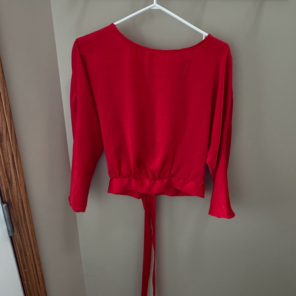 BB Dakota Vibrant Red Blouse